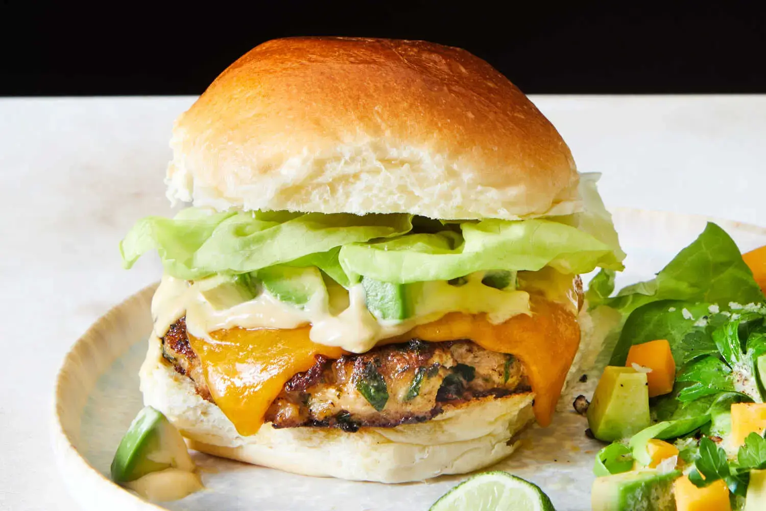 Turkey Burgers with Cheddar & Dijonaise!