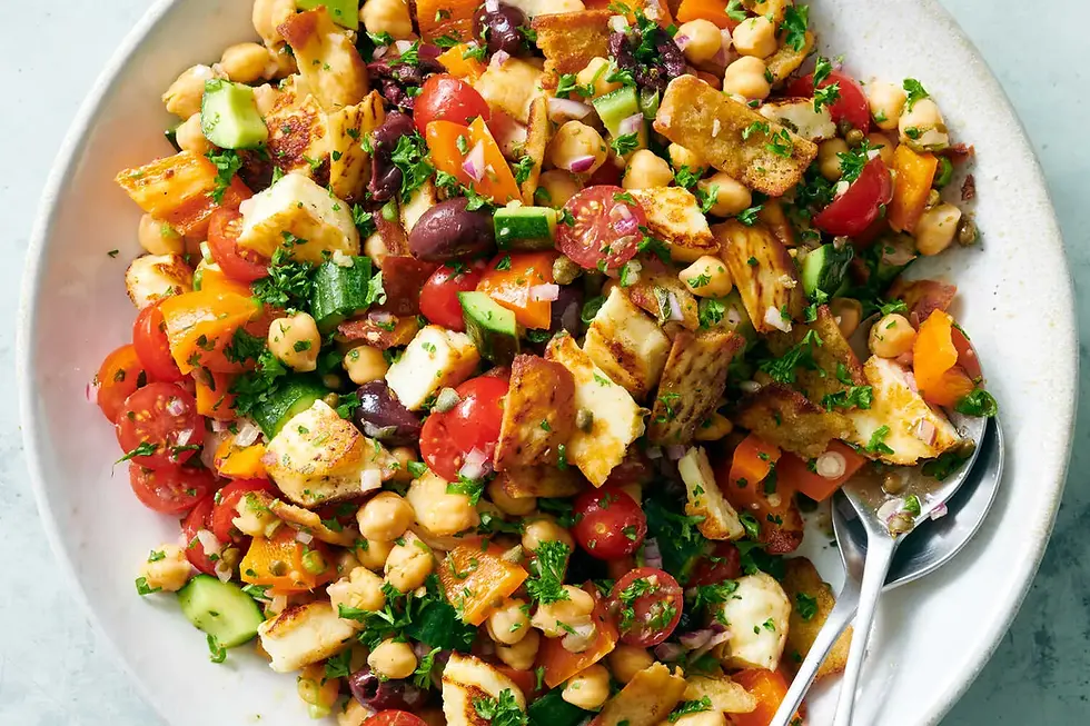 The Everything Greek Salad with Pita