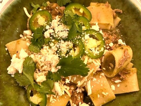 Pasta with Green Chile Pork Ragu