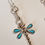 Thumbnail: Zuni Sleeping Beauty turquoise & Sterling Silver Earrings by Erlene Edaakie.