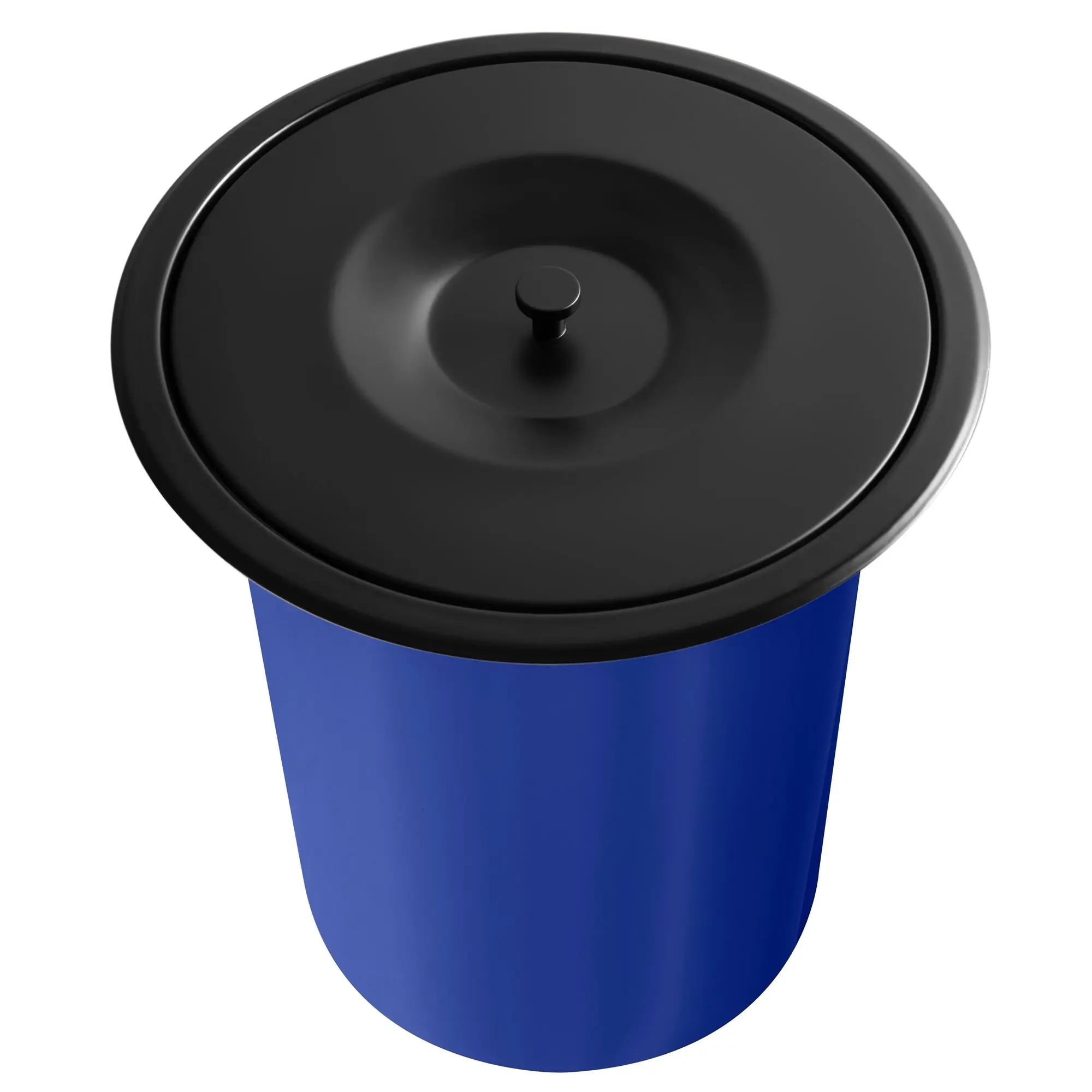 Basurero empotrado de cocina de 5 litros (Negro)