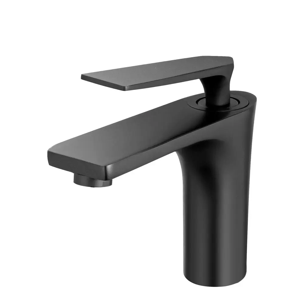 Grifo bajo de una sola manija para baño (Michigan negro)