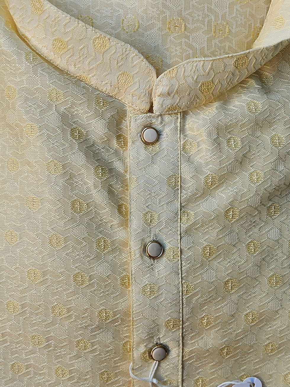 Thumbnail: Yellow Sequin Kurta Set
