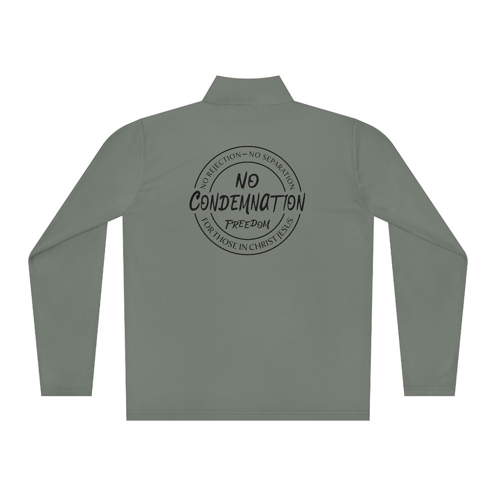 Thumbnail:  Unisex Quarter-Zip Pullover Jesus No Condimnation! Spring jacket