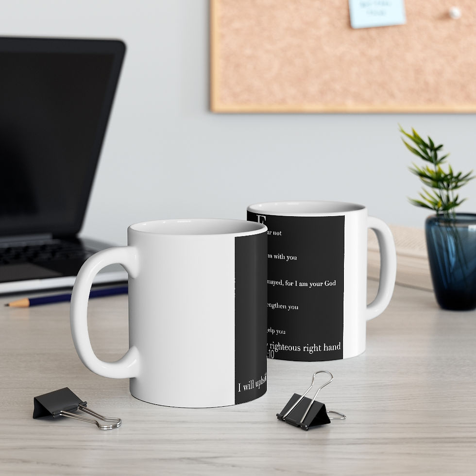Thumbnail: White Mug 11oz FAITH printed 