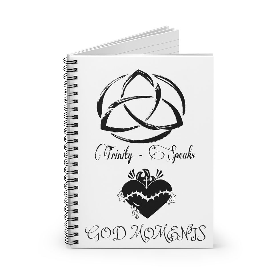 Spiral Notebook - Ruled Line Trinity-Speaks God Moments Journal