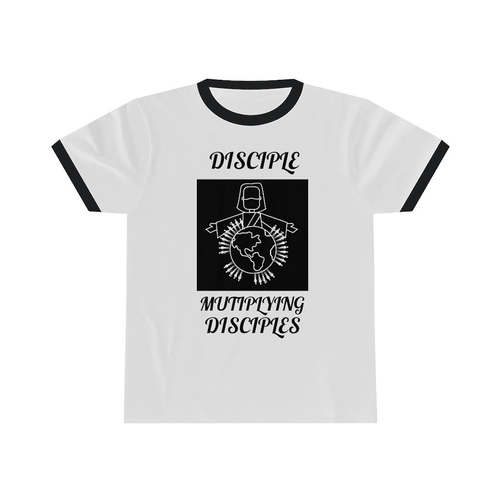 Unisex Ringer Tee Disciple Multiplying Disciples