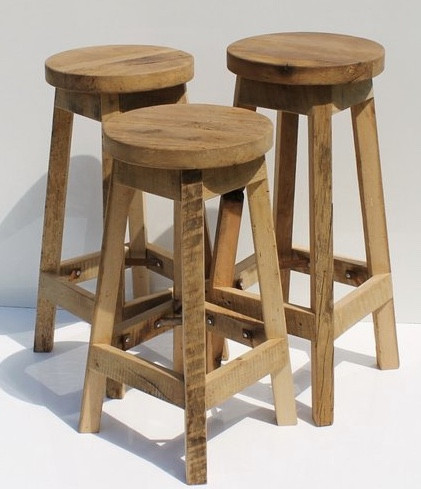 MODERN FARMHOUSE Must Have: Reclaimed Wood. Rustic reclaimed Oak Stool from Keeriah. More inspo and review at lovinglygray.com.