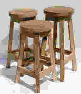 MODERN FARMHOUSE Must Have: Reclaimed Wood. Rustic reclaimed Oak Stool from Keeriah. More inspo and review at lovinglygray.com.