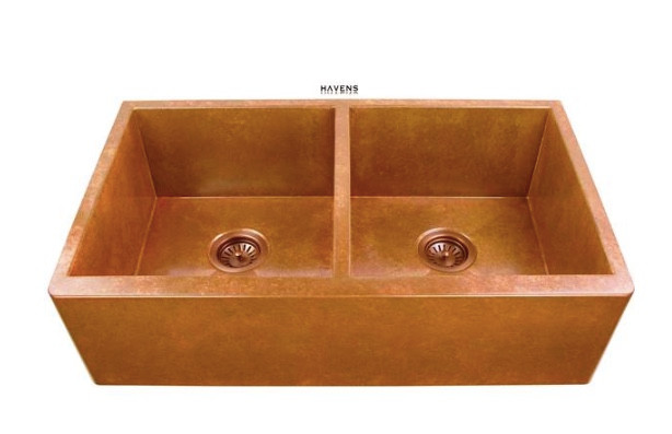 Gorgeous High Quality Copper Sink from Havens Metal Works. Considering a copper sink check out Love'em or Leave'em www.lovinglygray.com