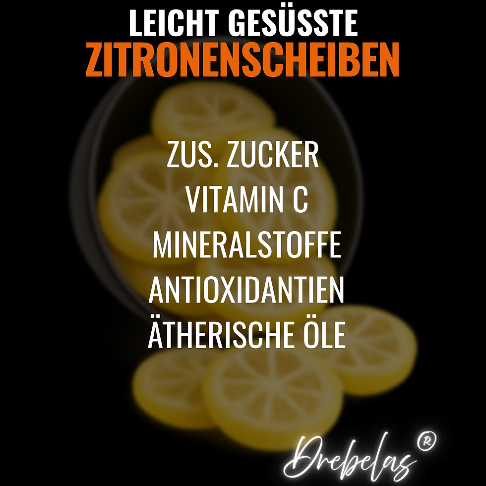 Miniaturbild: Getrocknete Zitronen Scheiben, leicht gesüßt, geschwefelt