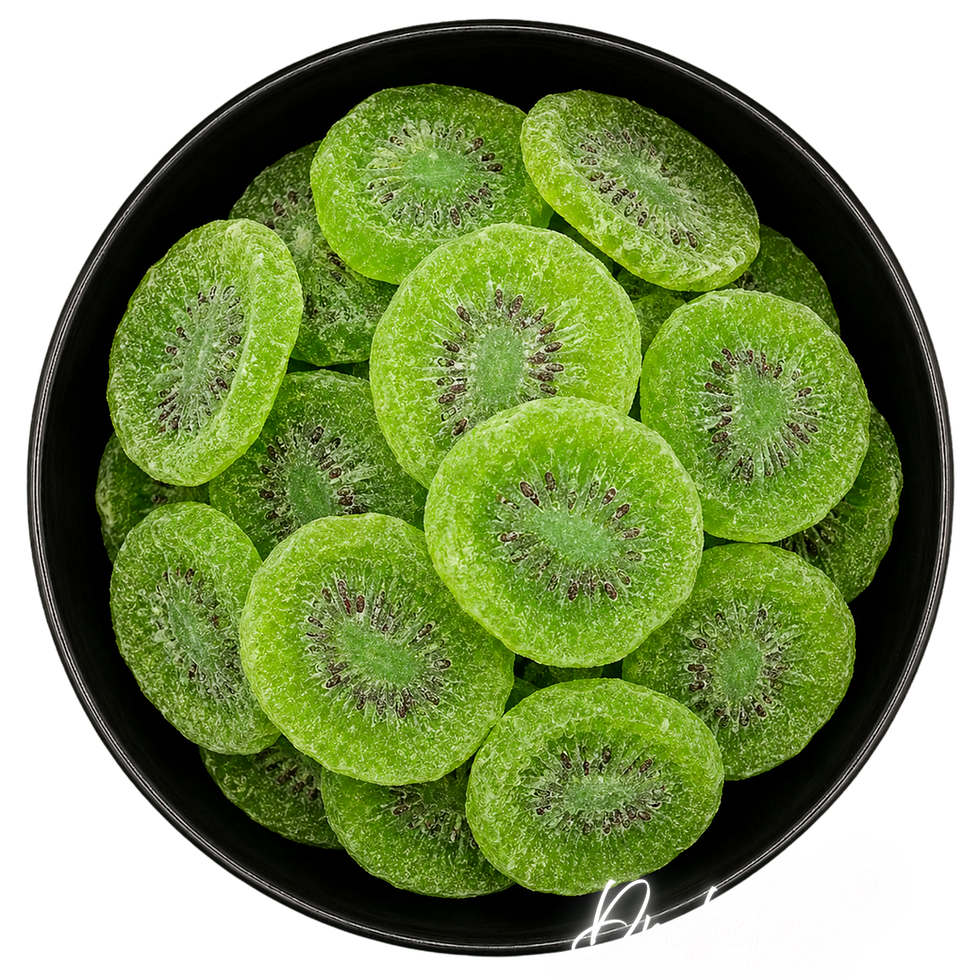 Miniaturbild: Getrocknete Kiwischeiben, leicht gesüßt, geschwefelt