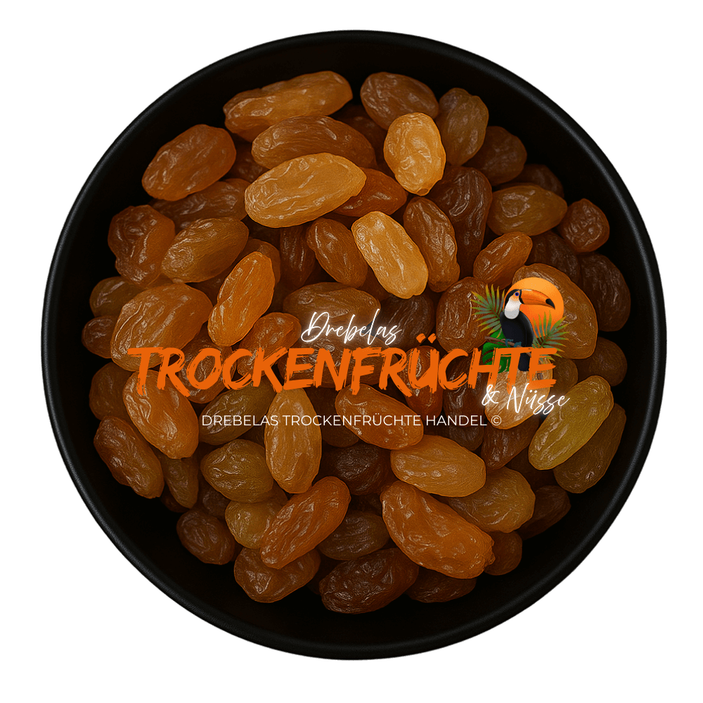 Getrocknete Weinbeeren Gold, geschwefelt