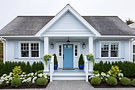 Light Blue Door on Coastal Home