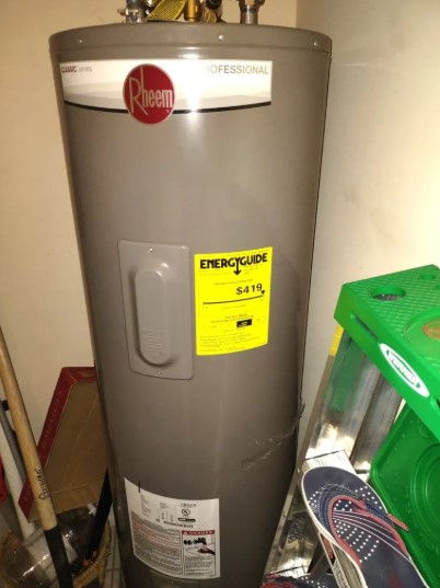 water heater inspection