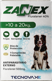 Comprimido 3 Meses Zanex Perro de 10 a 20 kg