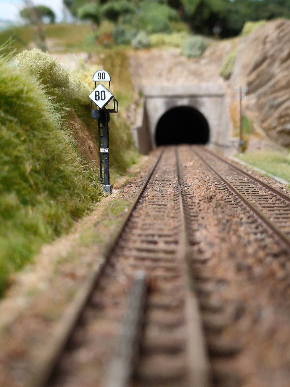 Un TIV sur section de ligne à double voie.