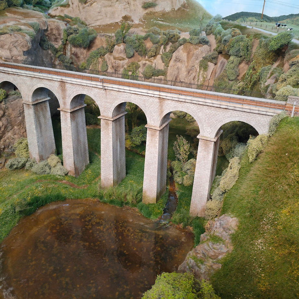 Un viaduc de voie unique