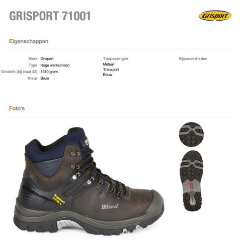 Grisport 71001L Bruin Mid S3 SRC-AS-Waterproof | GVL