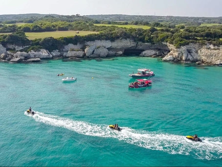 Jet ski sur la mer de Corse du sud