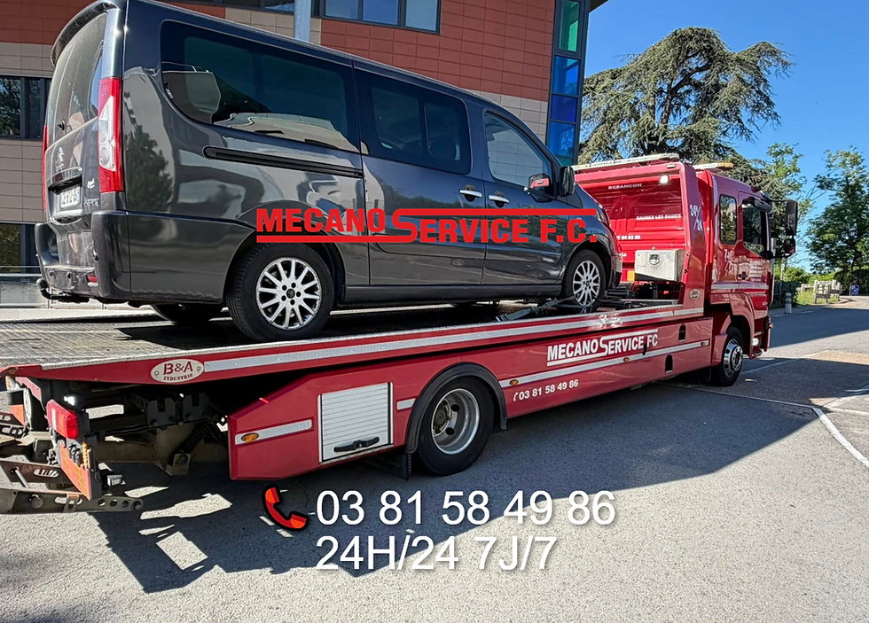 Dépannage tous véhicules Mecano Service F.C - Plateau remorque utilitaire Renault Trafic - VL poids