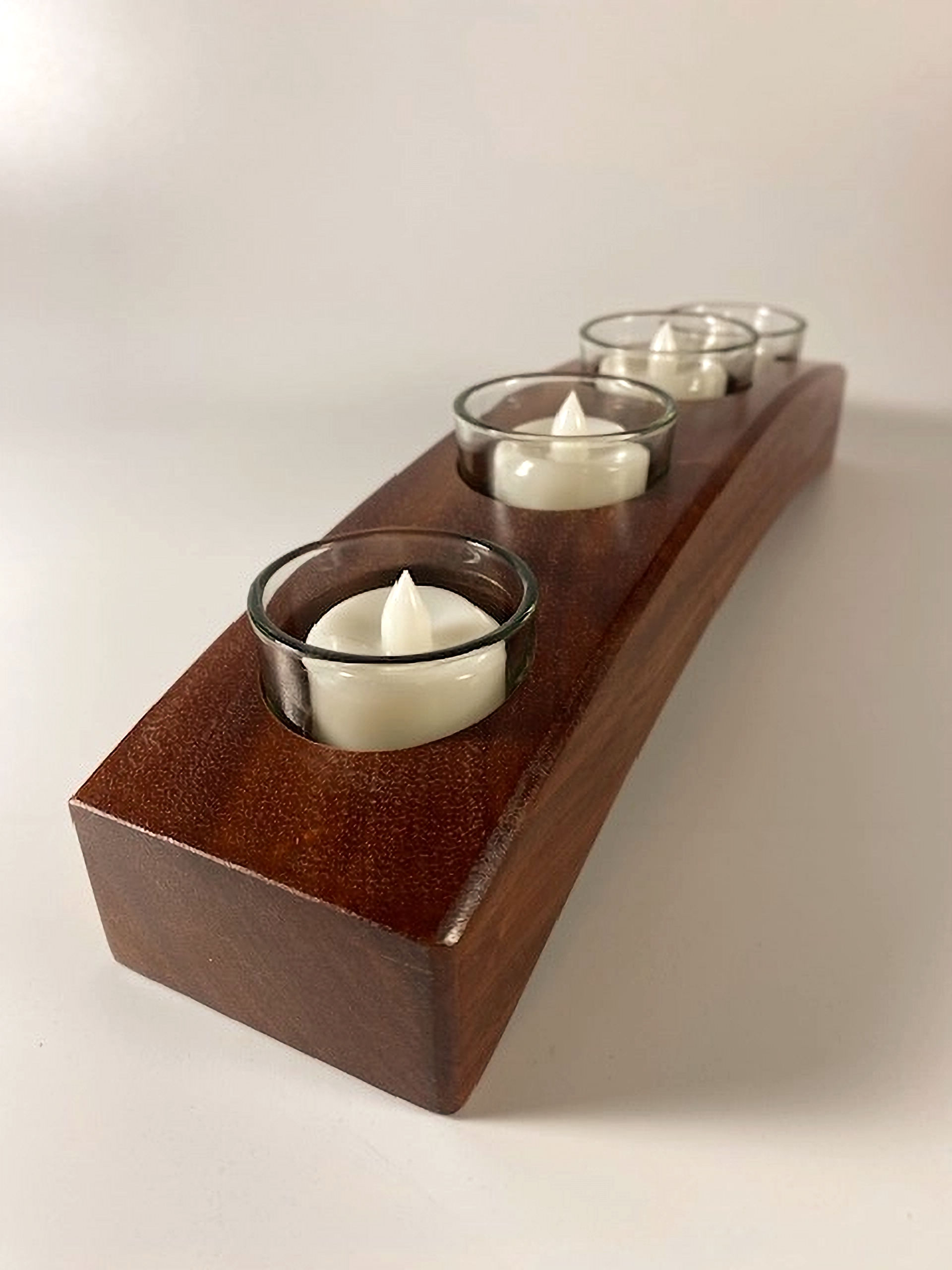 Sapele Wood tealight holder