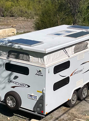 caravan on display