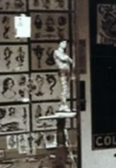 Advertising Statue in Cap Coleman's window