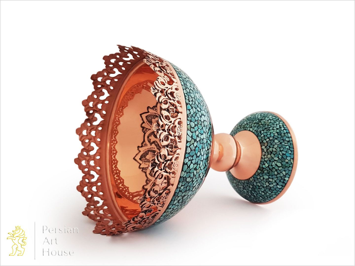 Decorative Firoozeh (Turquoise) Nuts Dish Size 20