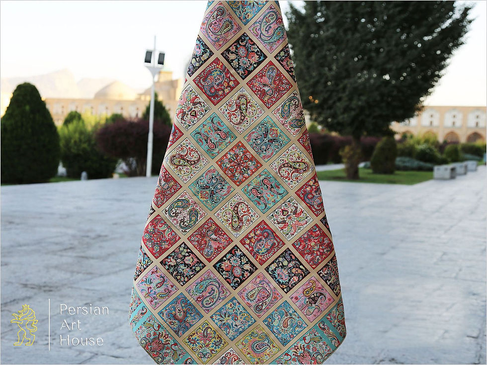 Thumbnail: Hashemi Termeh Cloth Kheshti Design