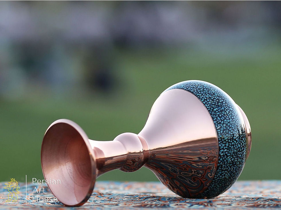 Thumbnail: The Firoozeh Koobi (Turquoise) Decorative Vase