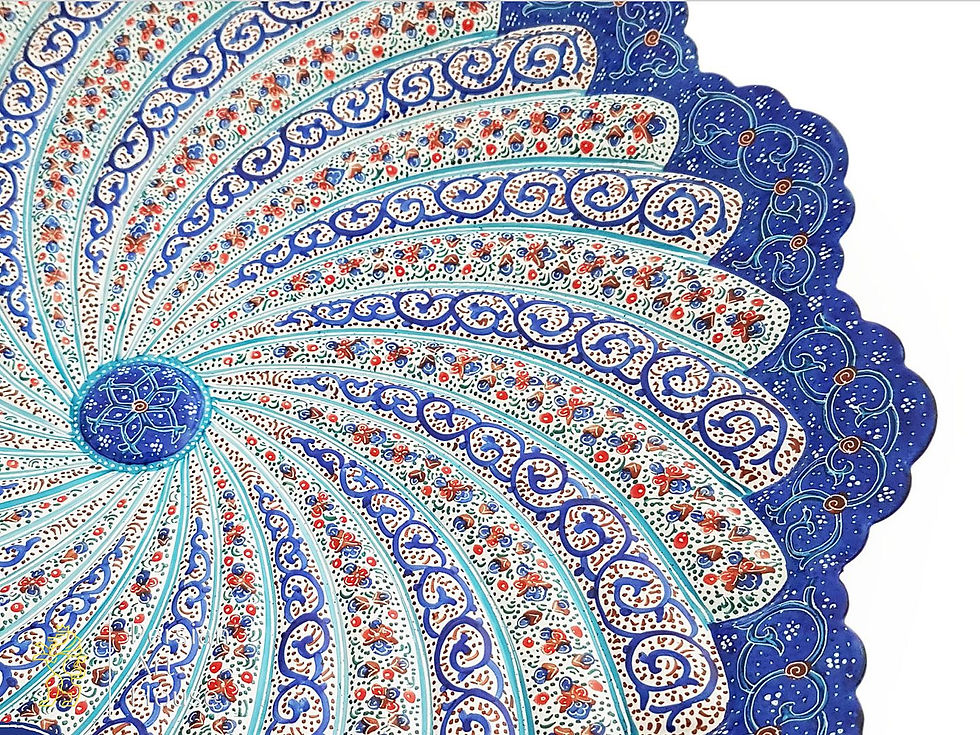 Thumbnail: Minakari (Vitreous Enamel) Decorative Plate