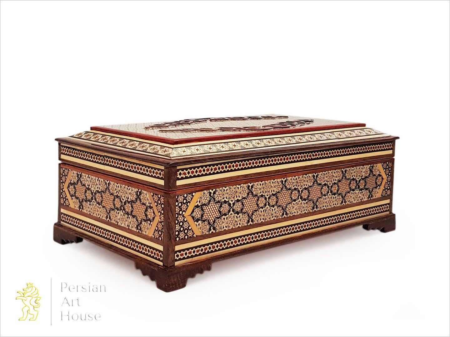 Khatam Kari Cutlery Box Of Isfahan