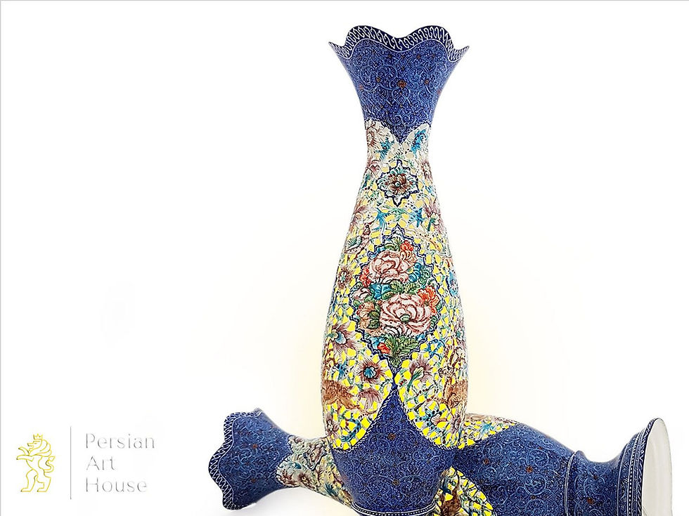 Thumbnail: Mina Kari Lamp With The Design Of Birds And Flowers