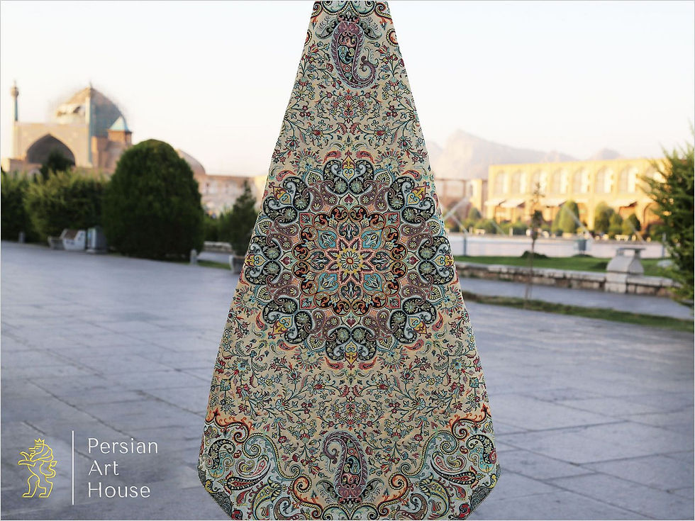 A Complete Set Of Hashemi
Termeh Cloth Setayesh Design