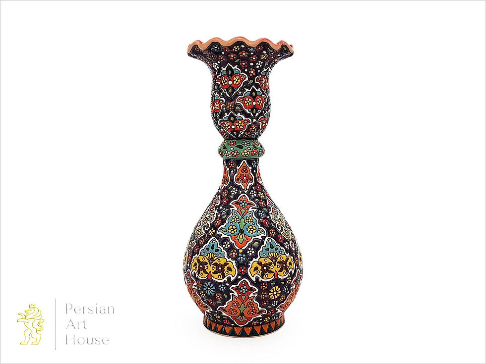 Mina Kari Earthenware Decorative Vase Shahi Design