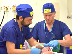 Surgeons wearing Eco Ninjas Name and Role Reusable Caps