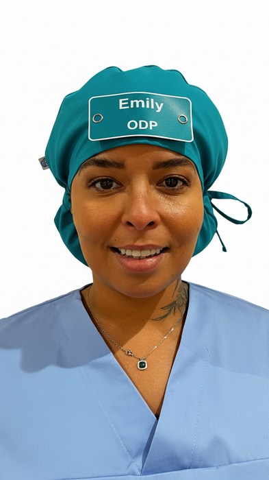 Nurse wearing Eco Ninjas braided Hat