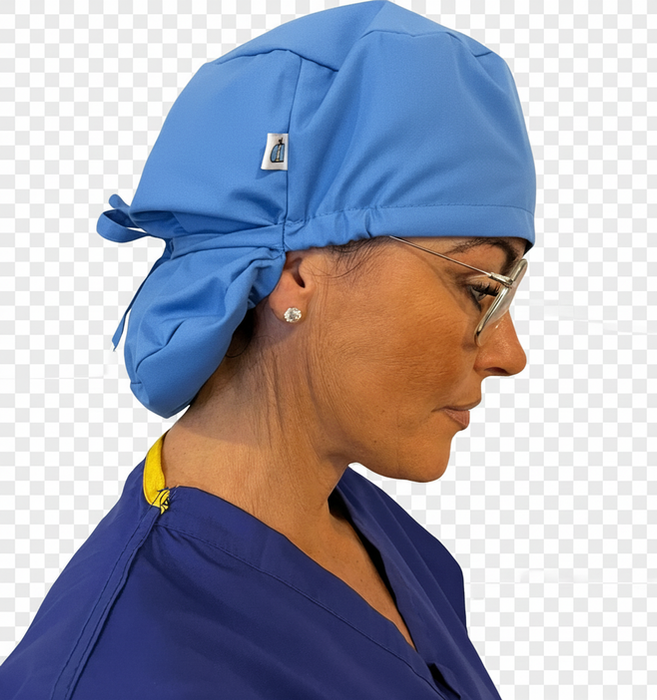 A Nurse wearing Eco Ninjas name and role badge hat, Hammock style