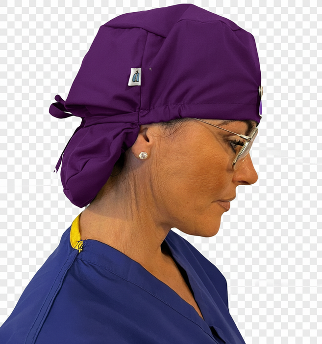 A Nurse wearing Eco Ninjas name and role badge hat, Hammock style