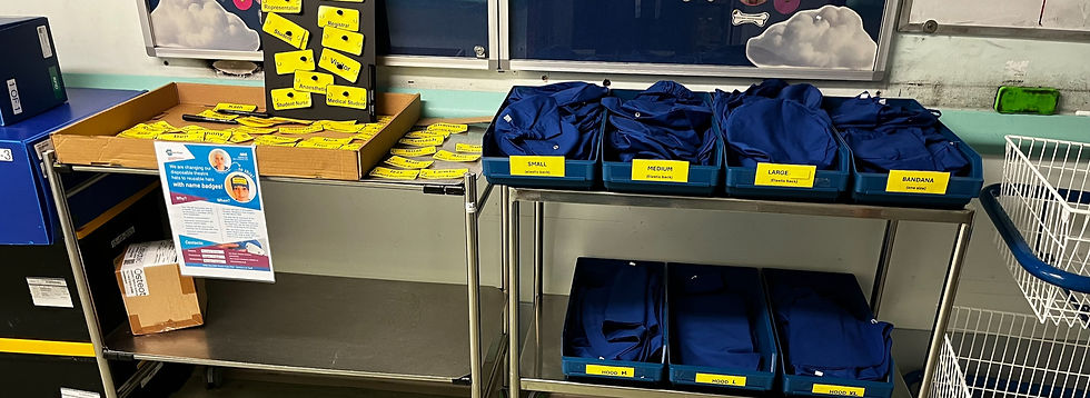 Musgrove Park badge hats implementation