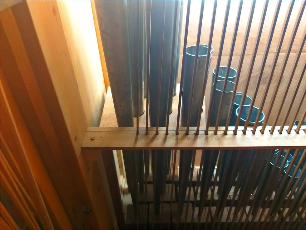 It takes a lot to maintain such an instrument. Holes need to be cut and burned to support the "resonatirs".