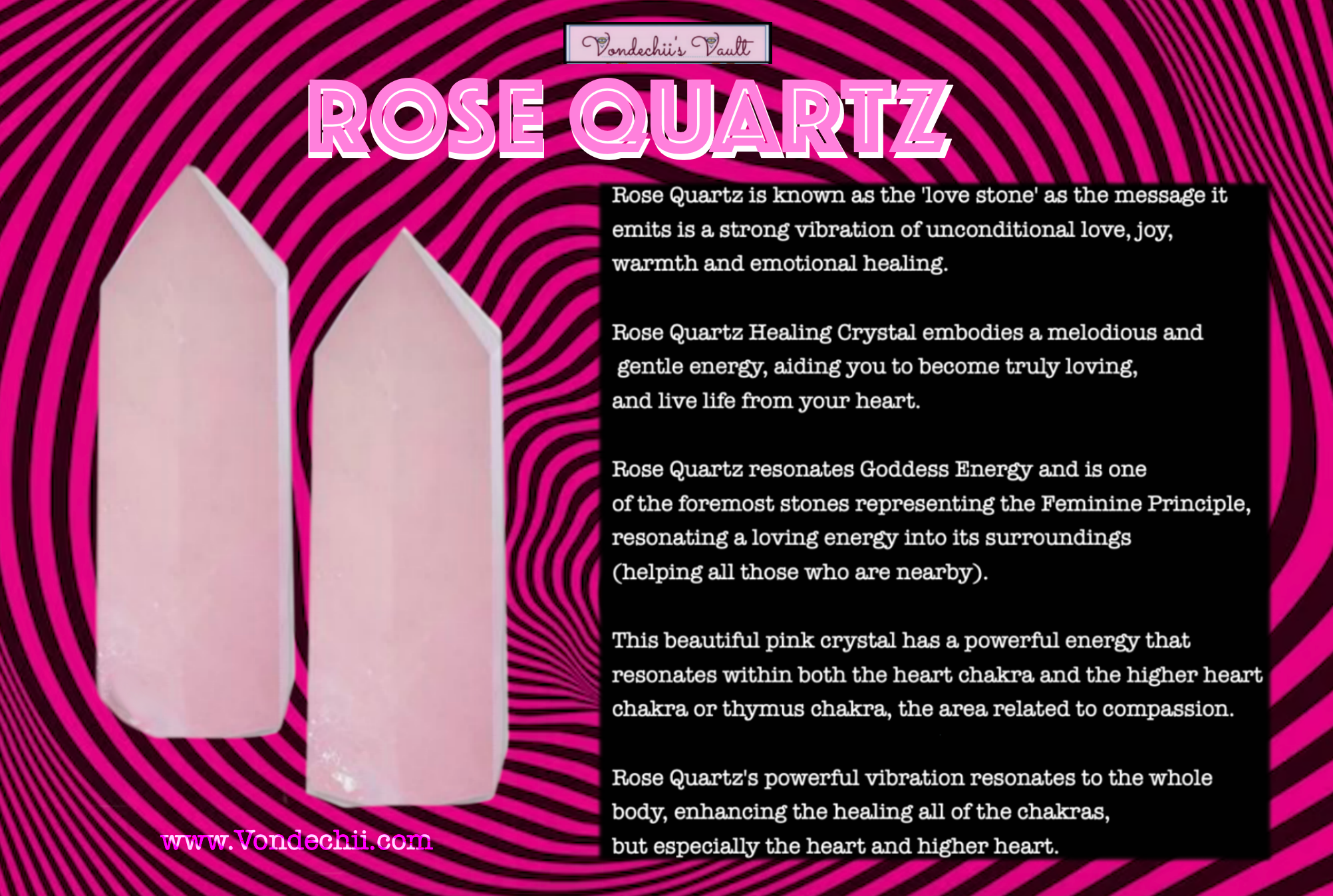 Torre in quarzo rosa