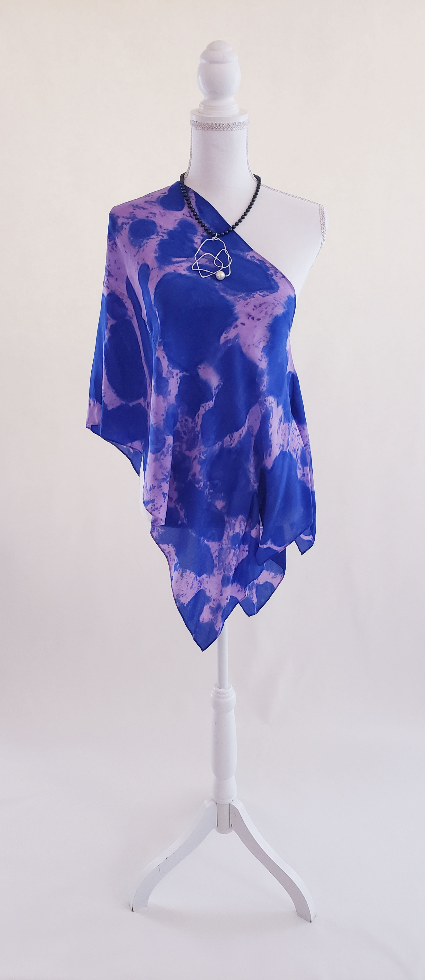 Into the Blue Silk Wrap