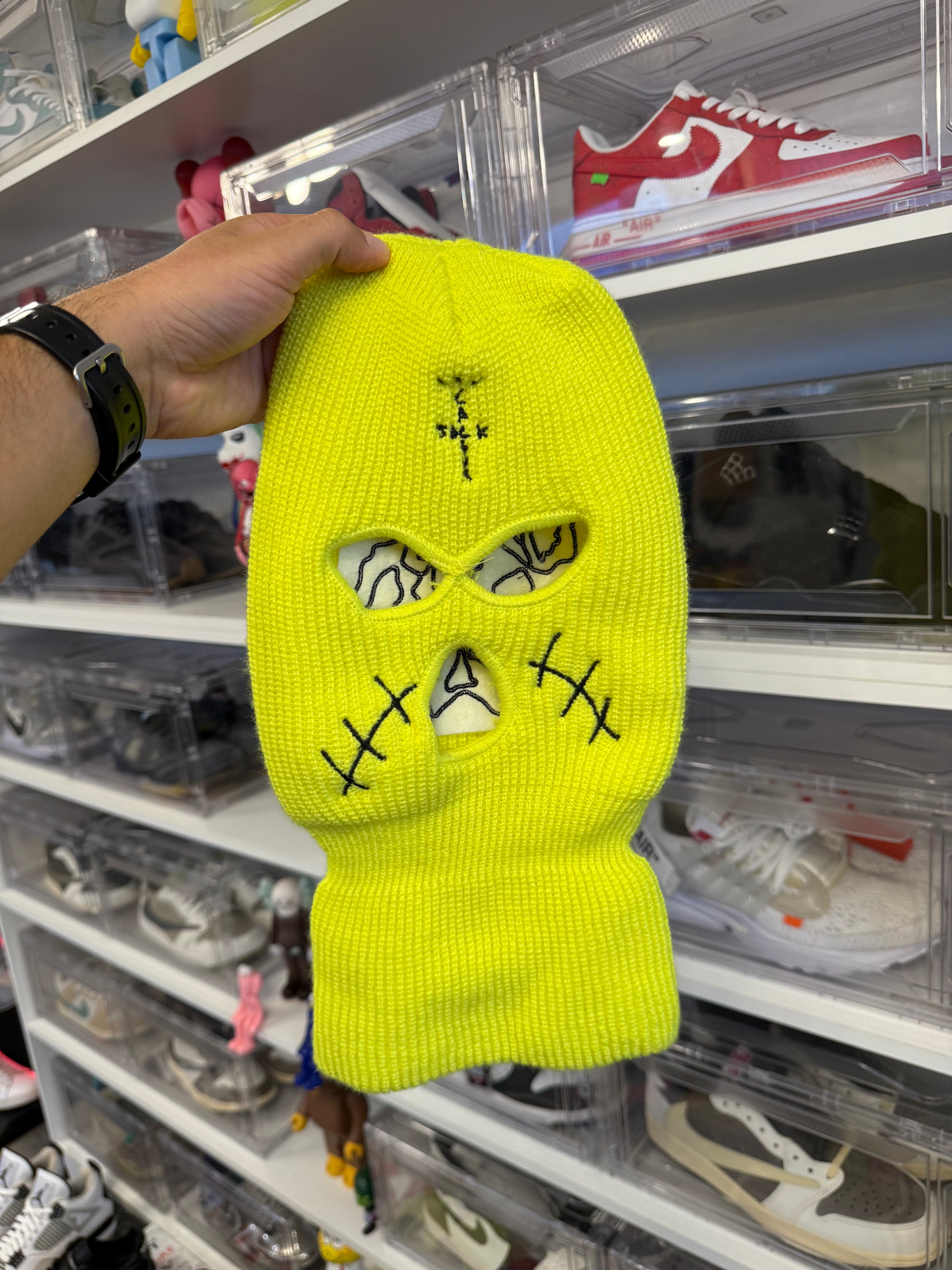 Travis Scott JackBoys Cover Neon Mask