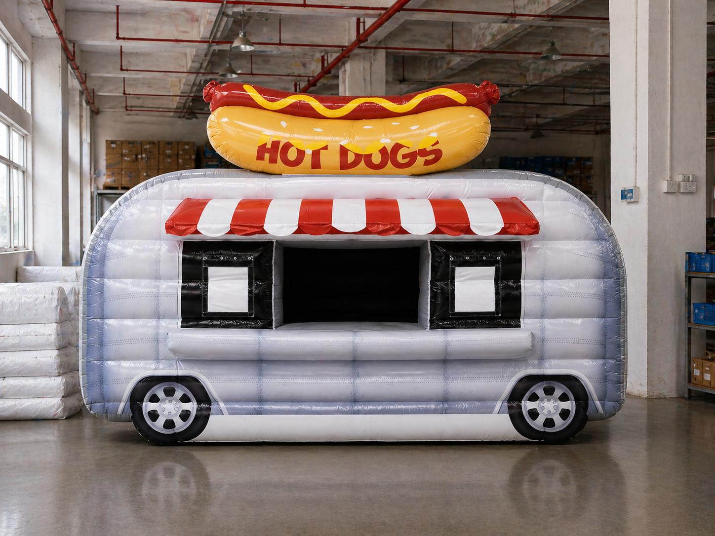 Carrito inflable portátil para venta de comida / Hot Dogs