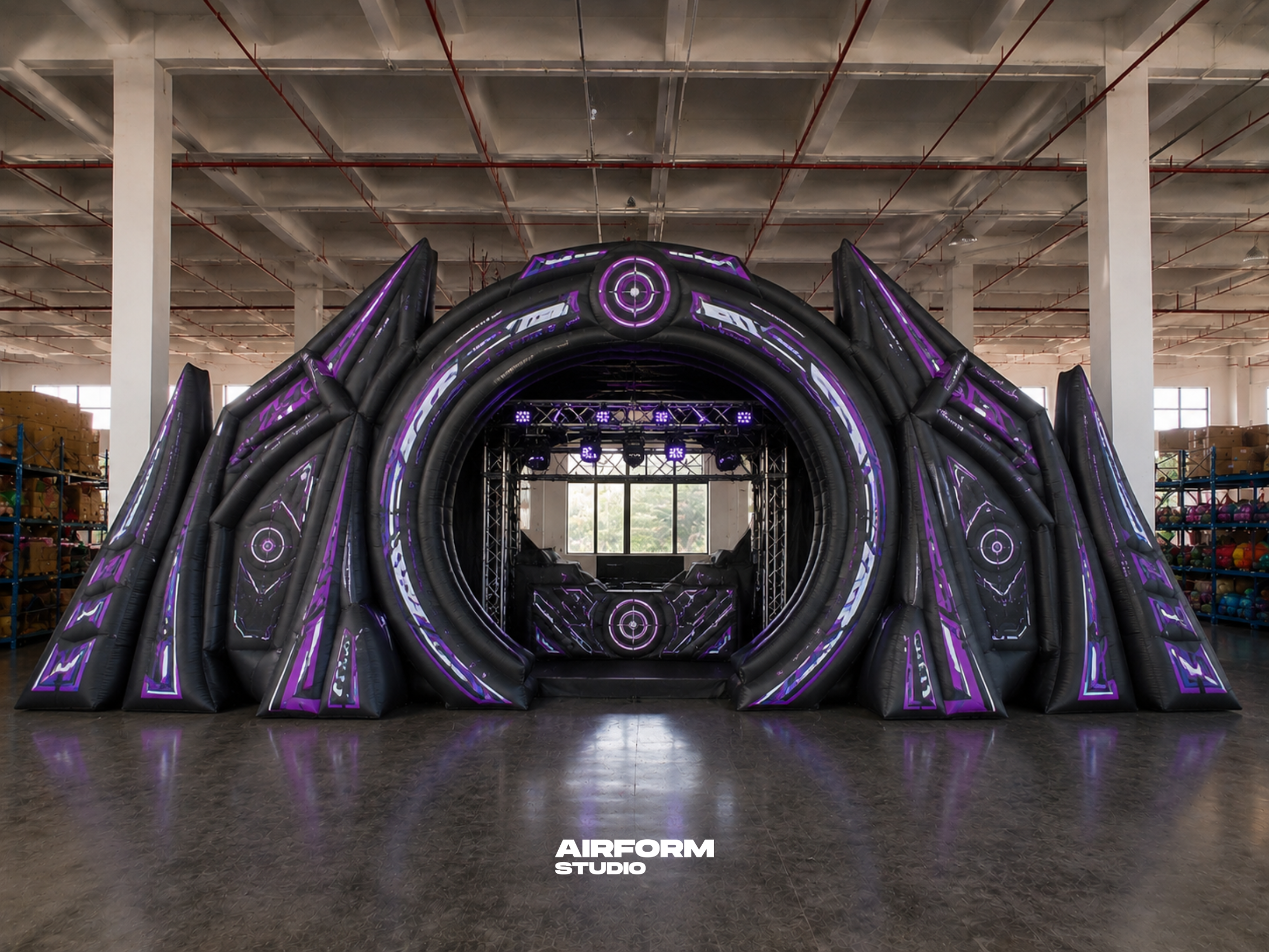 Cyber Gate — Custom Inflatable Stage (1 of 1 Exclusive Piece)