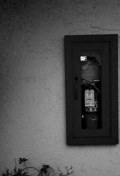 unopened fire extinguisher