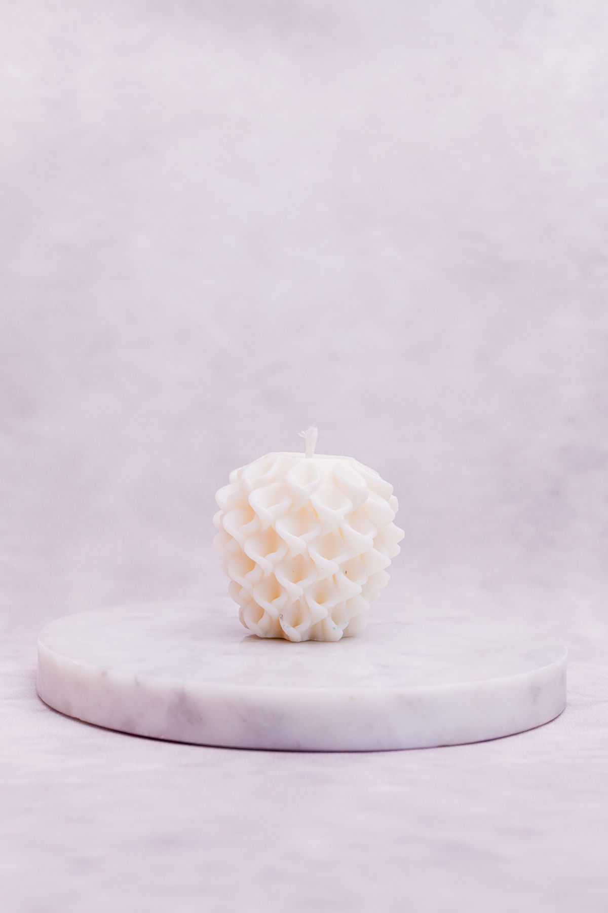 Kongle Stearinlys Hvit