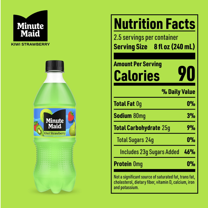 Thumbnail: Minute Maid Kiwi Strawberry- 20 fl oz